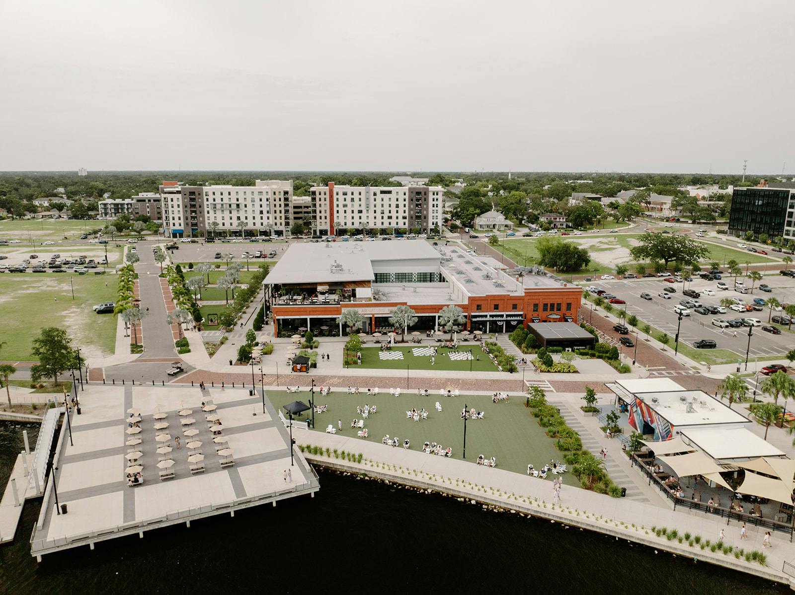 The Tampa Riverwalk waterfront
