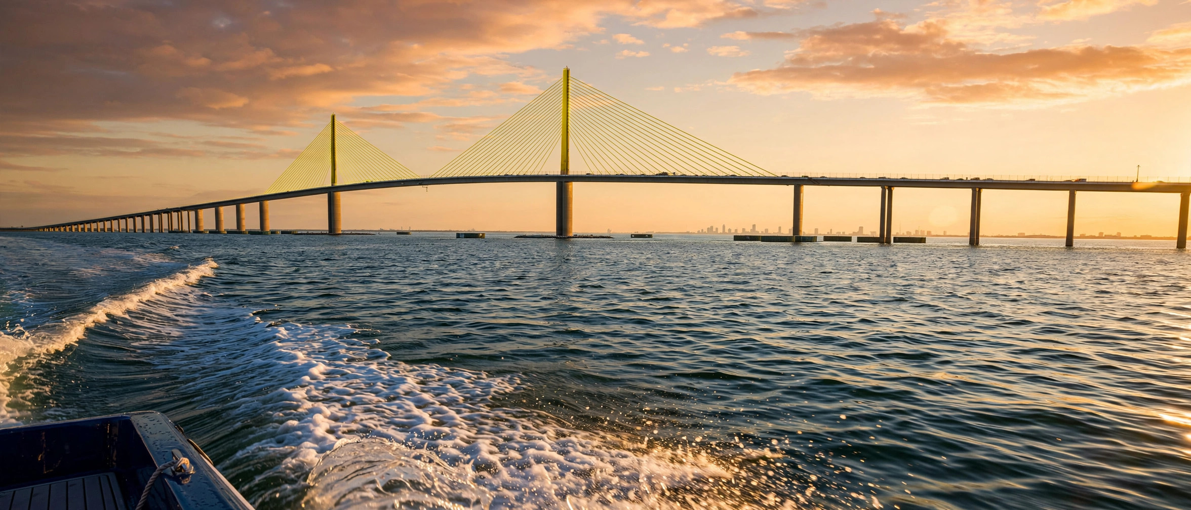 Storm light over the Sunshine Skyway