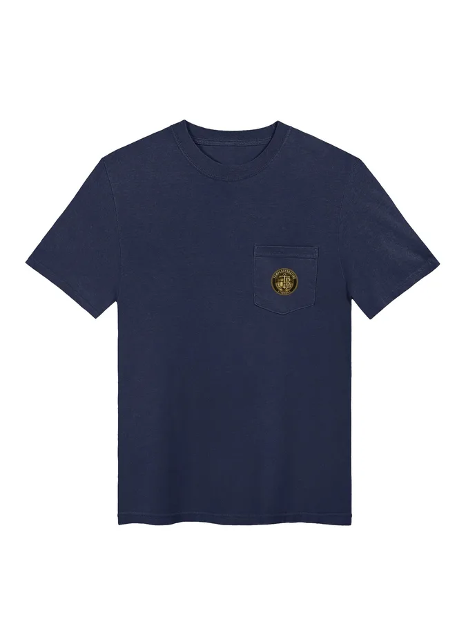 Logo Pocket Tee — Black & Gold — Tampa Bay Boating
