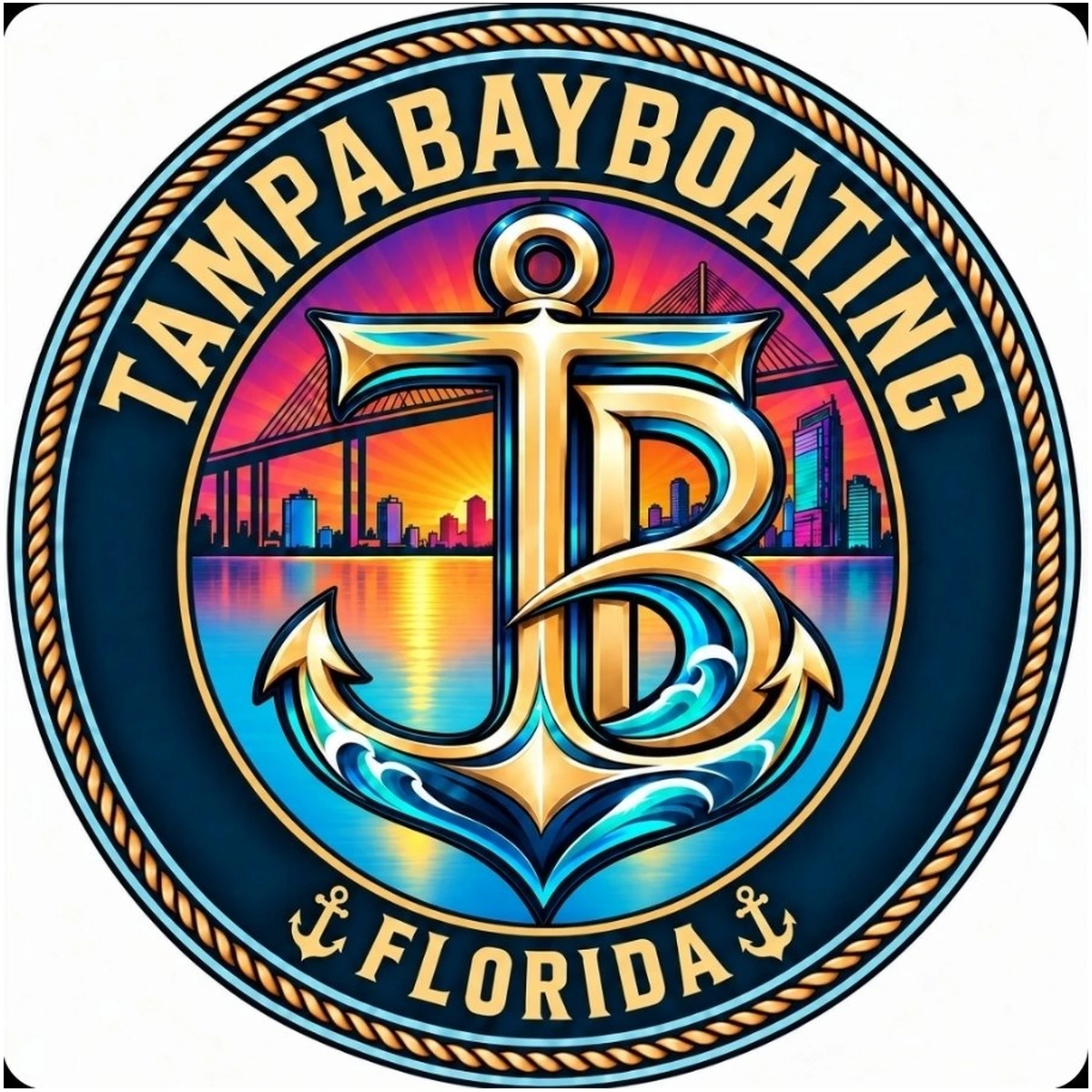 Tampa Bay Boating TB anchor logo